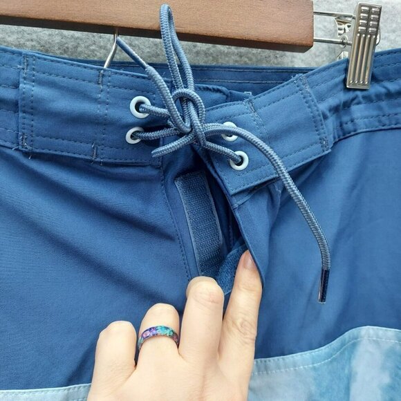 Old Navy Swim Trunks NWT Size 36 X 10 California Board Shorts Blue Unlined - Picture 3 of 7